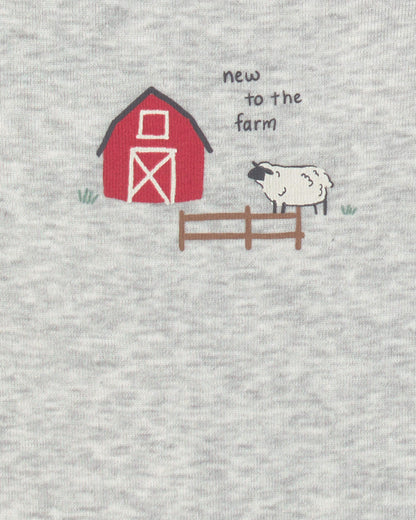 Set 5 Bodies Manga Corta Diseño Farm Animal