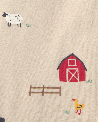 Set 5 Bodies Manga Corta Diseño Farm Animal