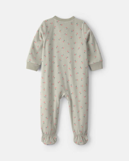 Pijama en Fleece Diseño Heart Green