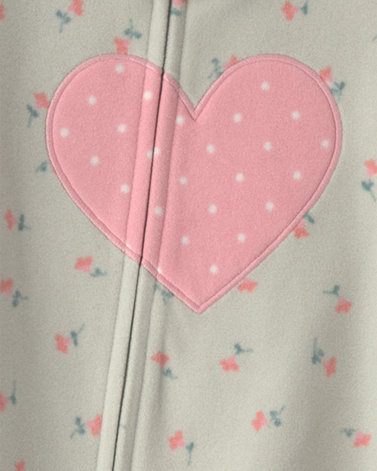 Pijama en Fleece Diseño Heart Green