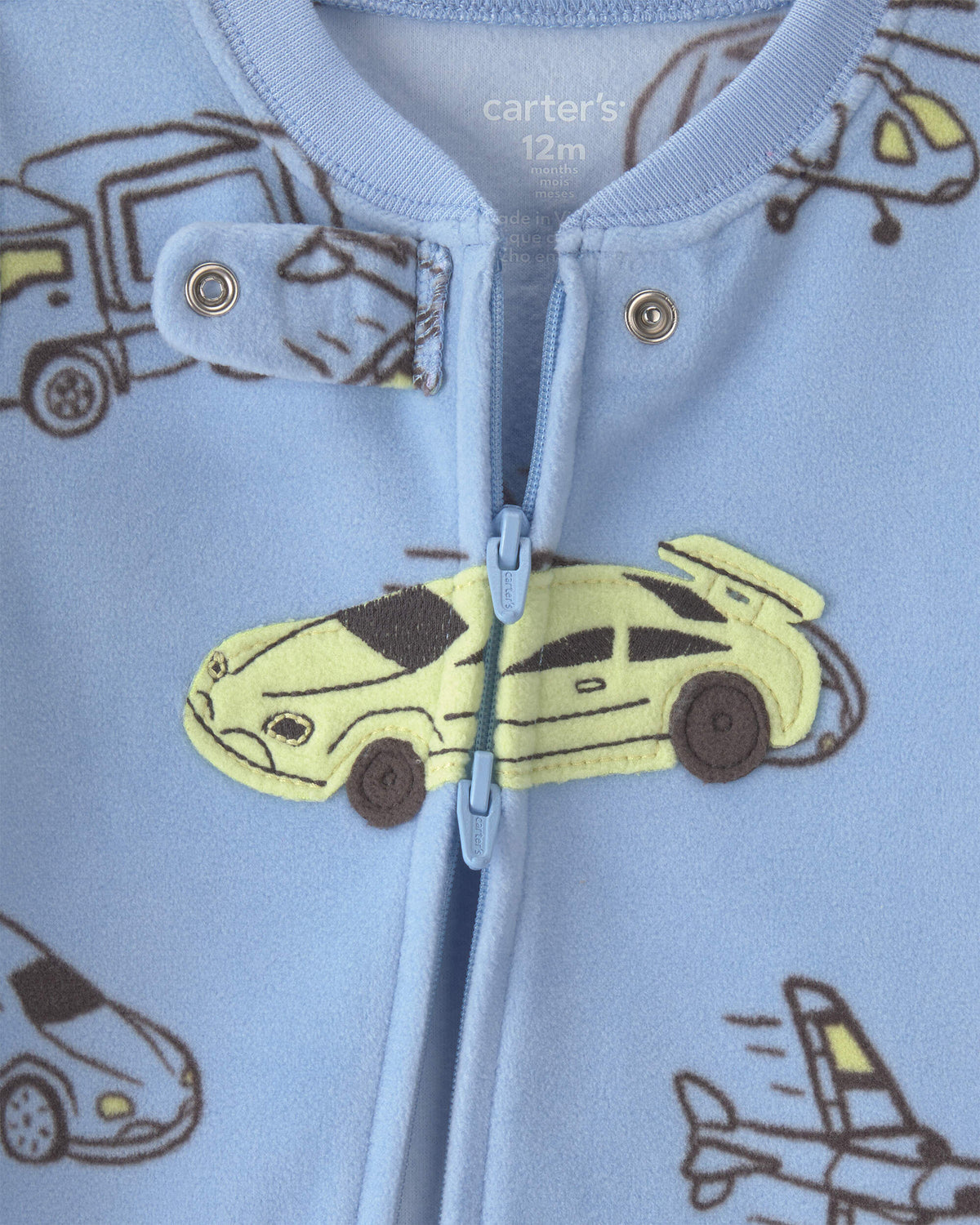 Pijama en Fleece Diseño Racecar