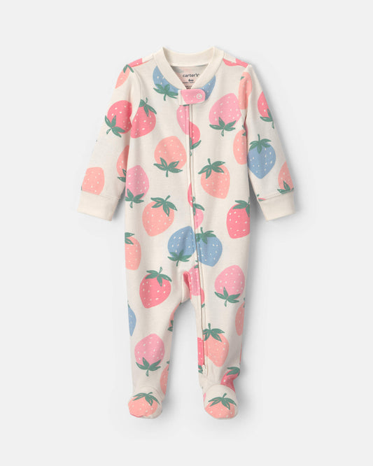 Pijama en Algodón Diseño Fresas