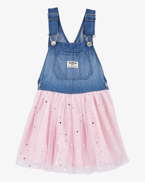 Vestido en Jean Con Tutu de Estrellas