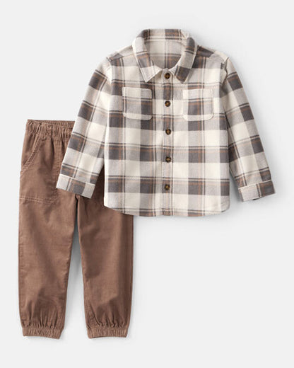 Conjunto 2 Piezas Camisa a Cuadros