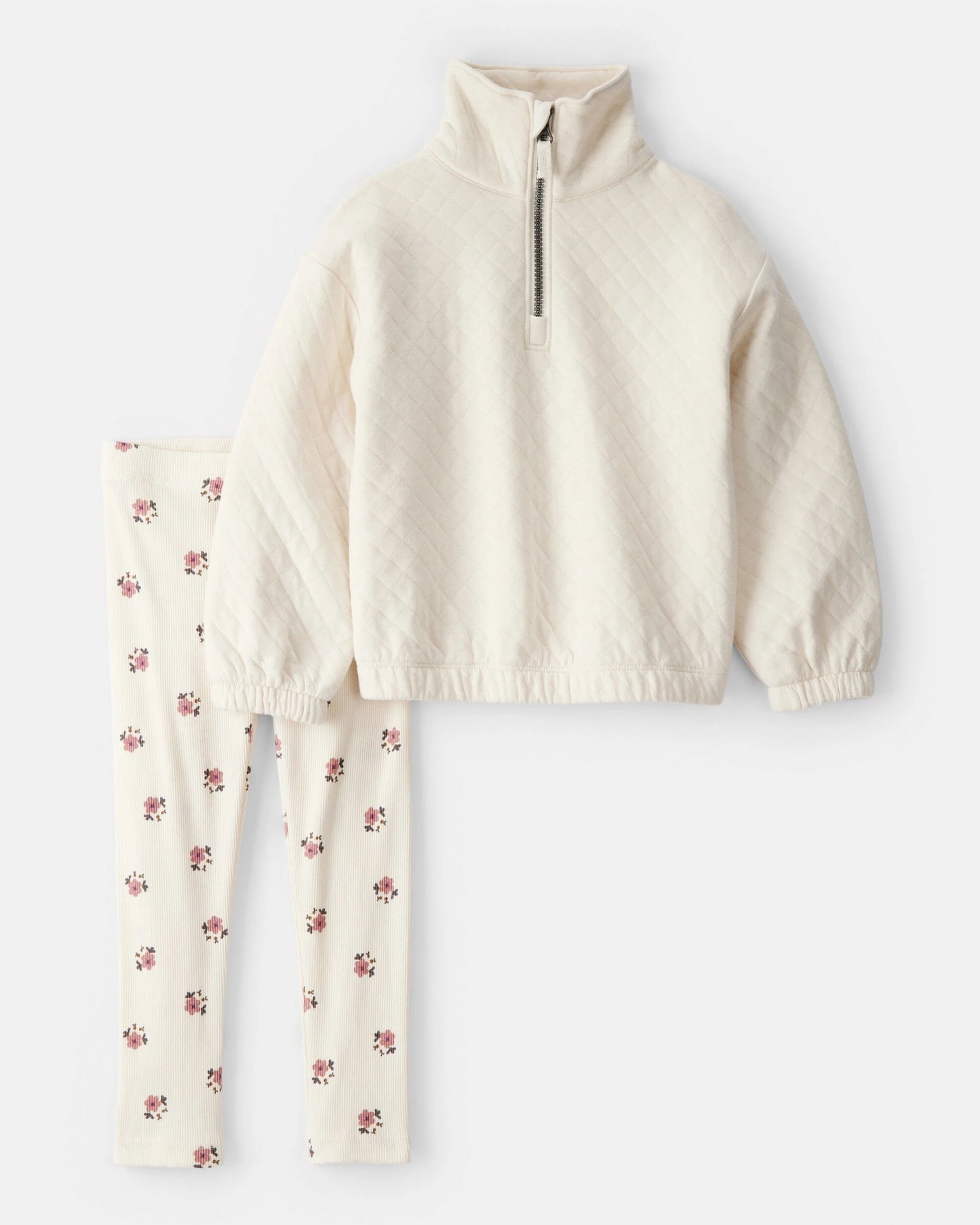 Conjunto 2 Piezas Saco Acolchado Floral