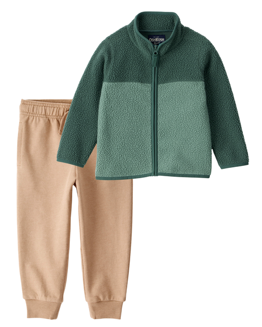 Conjunto 2 Piezas Saco Sherpa/Green