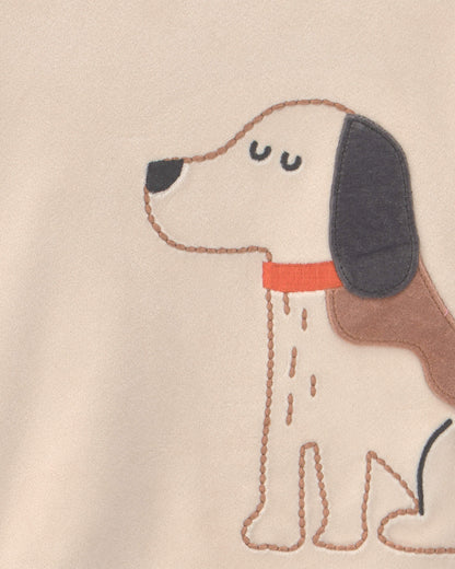 Pijama 2 Piezas en Terciopelo Diseño Dog