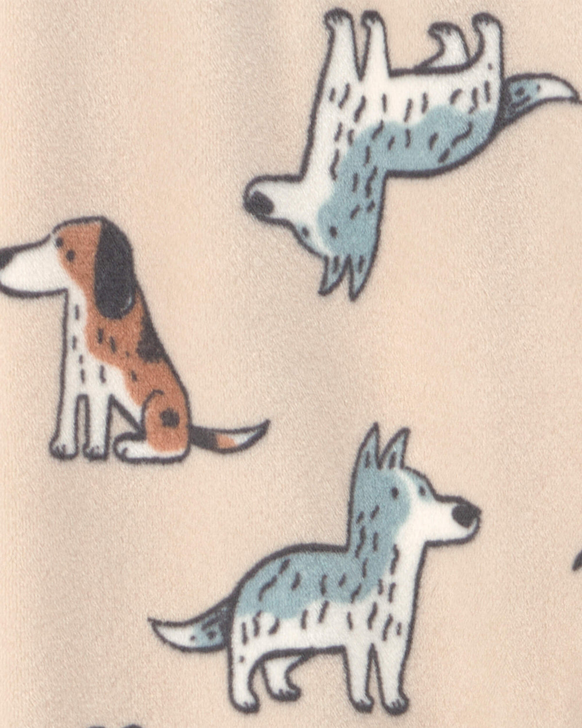 Pijama 2 Piezas en Terciopelo Diseño Dog