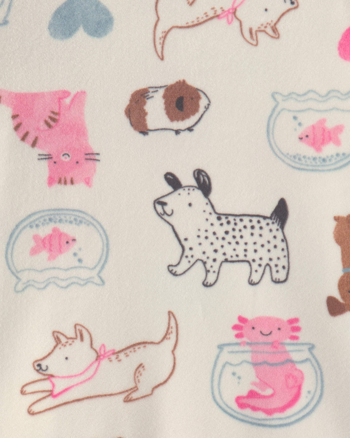 Pijama 2 Piezas en Terciopelo Diseño Pets