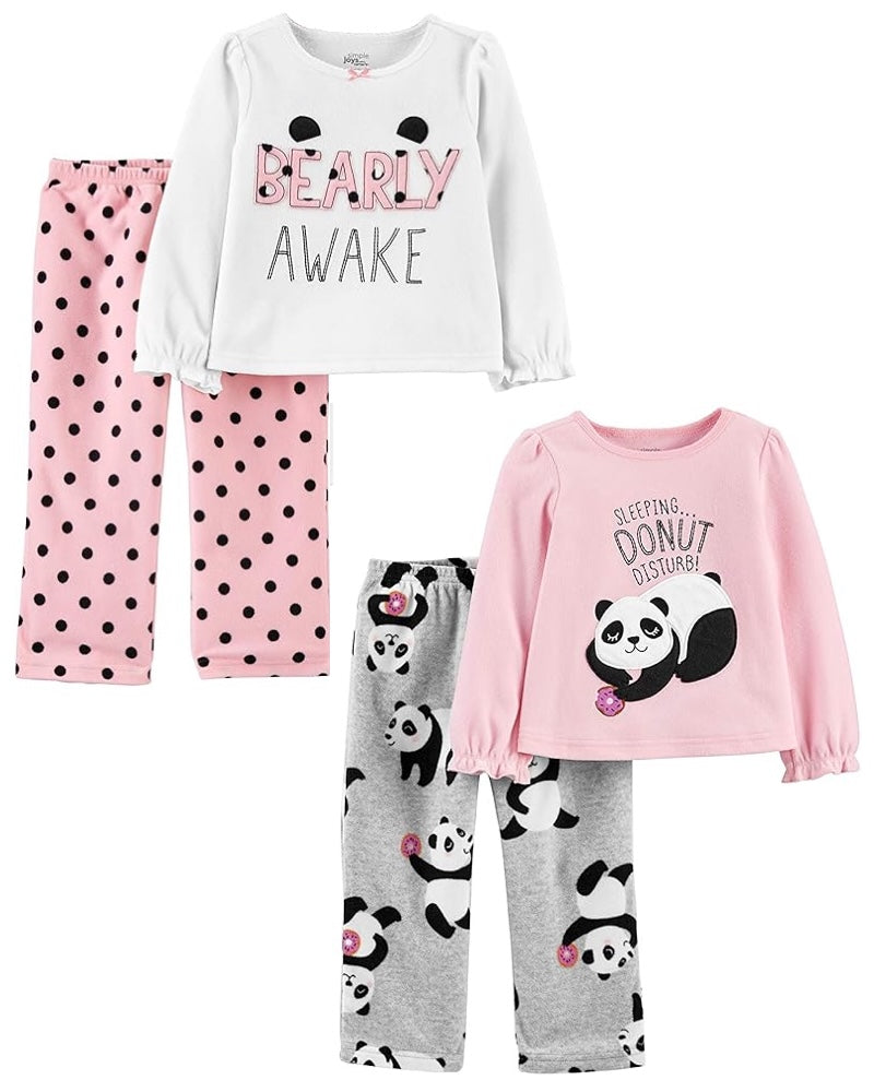2 Pijamas en Fleece 2 Piezas Diseño Panda