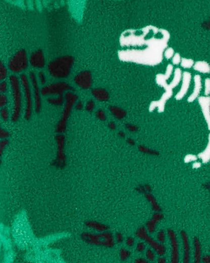 Pijama 4 Piezas en Fleece Diseño Dino