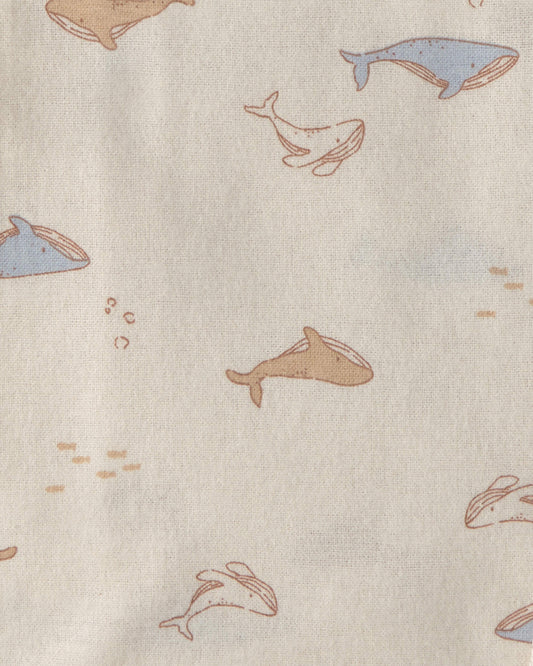 Set 4 Mantas Diseño Whale