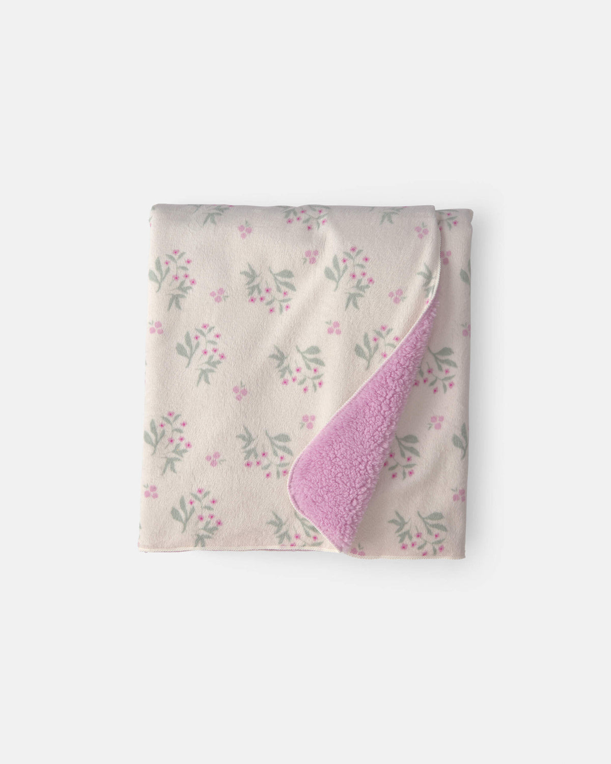 Cobija Floral en Sherpa
