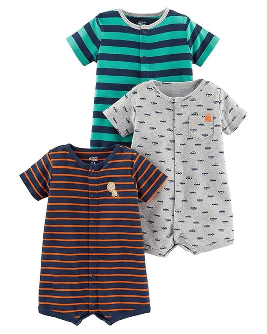 Set 3 Bodies/Rompers Diseño Leon