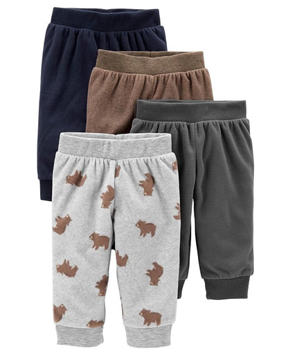 Set 4 Pantalones en Fleece Diseño Osos