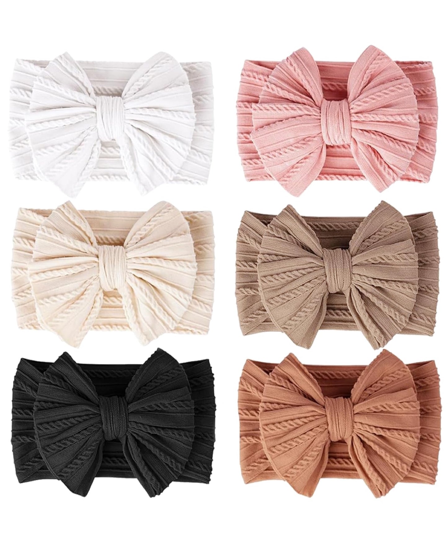 Set 6 Diademas Anchas Colores Variados 2