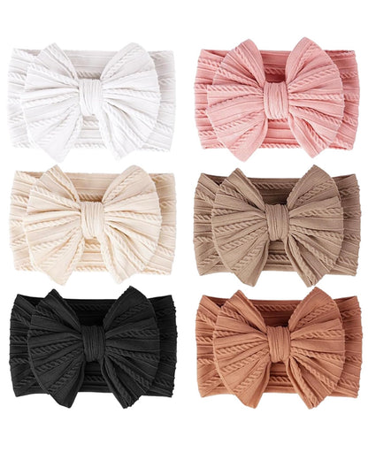 Set 6 Diademas Anchas Colores Variados 2