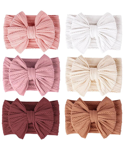 Set 6 Diademas Anchas Colores Variados 1