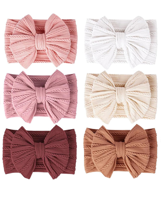 Set 6 Diademas Anchas Colores Variados 1