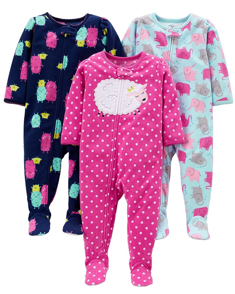 3 Pijamas en Fleece Diseño Ovejita